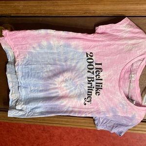Tie-dye Britney Spears t-shirt